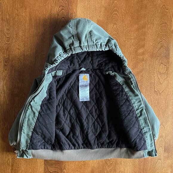 Carhartt vintage olive green jacket 4T - Picture 4 of 11